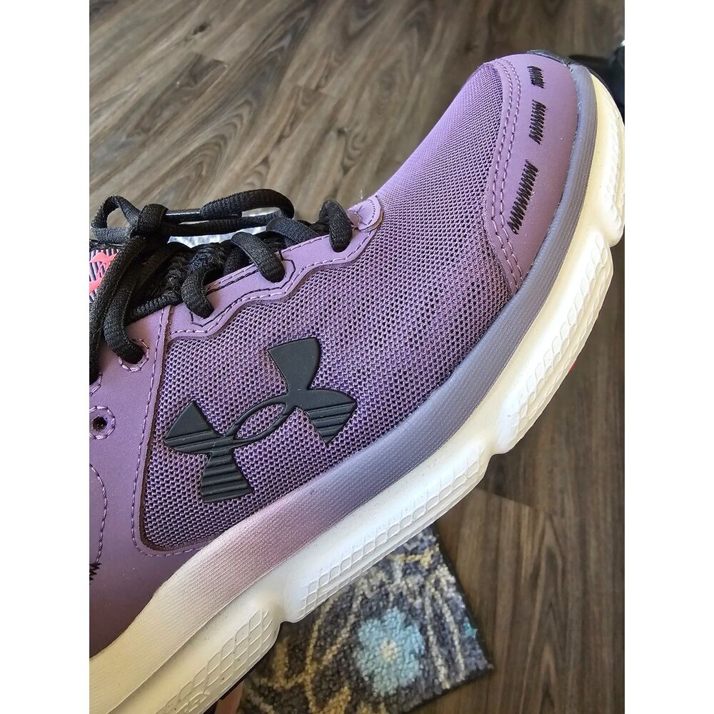 Under Armour Charged Assert 10 Womens 8.5 Purple Running Shoes Athletic - Picture 8 of 9